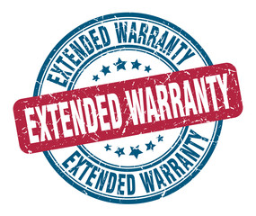 extended warranty stamp. extended warranty round grunge sign. extended warranty