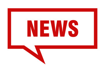 news sign. news square speech bubble. news
