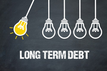 Fototapeta premium Long term debt 