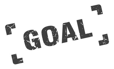 goal stamp. goal square grunge sign. goal