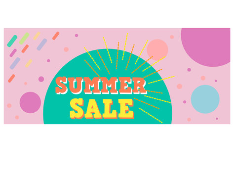 Big summer sale vector design banner background
