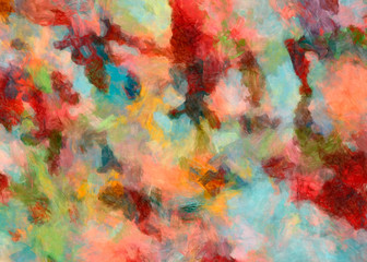 Oil pastel drawing. Abstract color background. Fine art print. Impressionism style abstraction. Modern surrealism painting. Good as wall decor poster. Stock. Surreal design. Handmade texture template.
