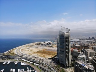 View from above on the Lebanon. Western Asia and Middle East country which is called also Lebanese...