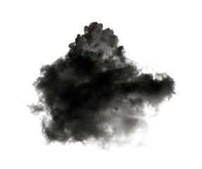 black clouds on black background