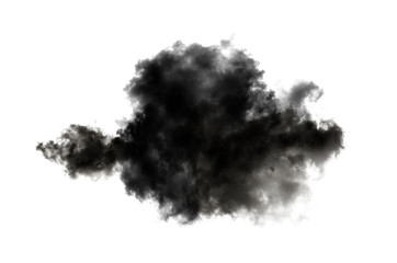 black cloud on black background