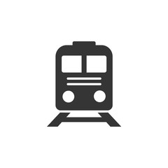 Train icon template color editable. Modern Transportation symbol vector sign isolated on white background. Simple logo vector illustration for graphic and web design.