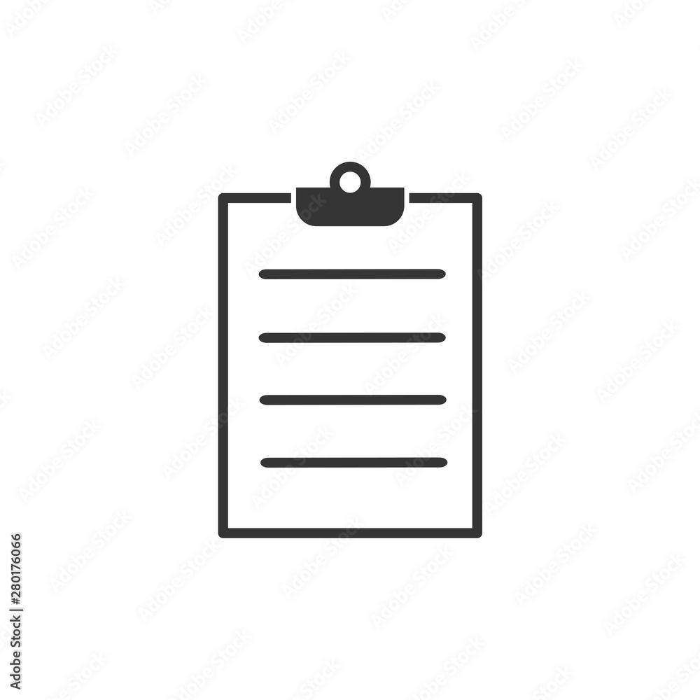 Poster tasks symbol vector sign isolated on white background. simple logo vector illustration for graphic a