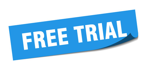 free trial sticker. free trial square isolated sign. free trial