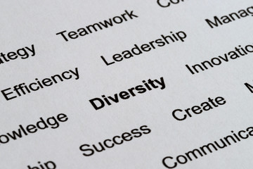 Business Ethics Buzzwords on Printed White Paper