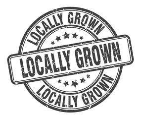locally grown stamp. locally grown round grunge sign. locally grown