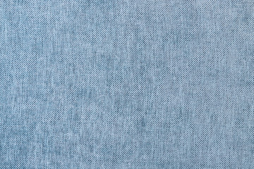 Background texture of light blue fabric close-up