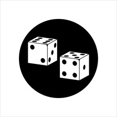 Dice Icon, Pair Of Dice Icon