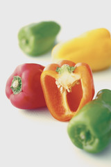 パプリカやカラーピーマンのイメージ集合写真