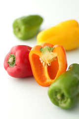 パプリカやカラーピーマンのイメージ集合写真