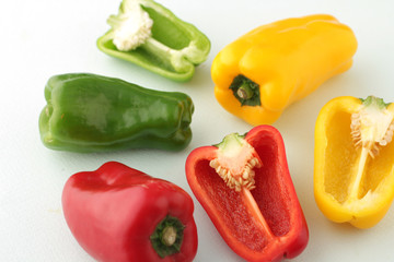 パプリカやカラーピーマンのイメージ集合写真