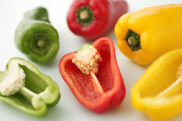 パプリカやカラーピーマンのイメージ集合写真