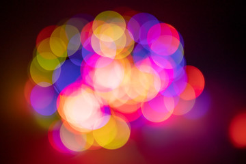 abstract background with bokeh lights