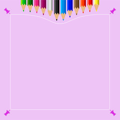 Color Pencils Set With Push Pin