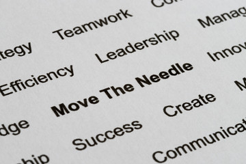 Business Management Buzzwords on Printed Paper