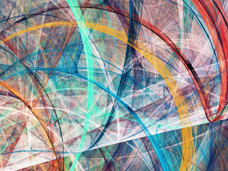 abstract chaotic fractal background 3D rendering illustration