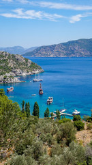 Fototapeta premium 2019 Beautiful Turunc Bay view