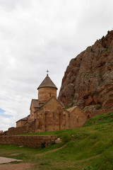 Fototapeta na wymiar Noravank monastic church (1339), Vayots Dzor region, Armenia. Horizontally. Vertically.