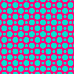 polka dot circles abstract retro background pattern