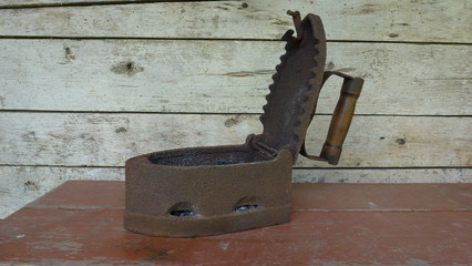 old rusty iron