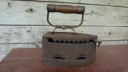 old rusty iron