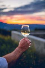 Sunset wine