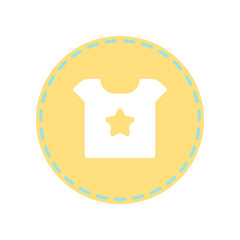 Baby tee shirt icon.