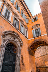 Fototapeta na wymiar Cityscape and generic architecture from Rome, the Italian capital