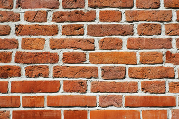 Obraz premium Texture of red brick wall. Stone background