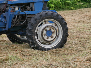 old tractor in a field