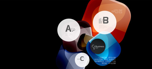 Info graphics circles background. Success icon symbol. Vector info graphic design. Creative vector element. Decoration element