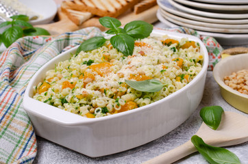 Traditional pasta with pumpkin