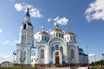 Fototapeta na wymiar Temple of Kazan icon of the mother of god in Saransk, Russia