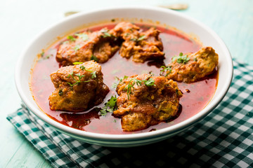 Lauki Kofta Curry made using Bottel Gourd or Doodhi, served in a bowl or karahi. selective focus