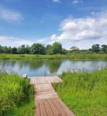 Rural summer landscape near Yaroslavl in Russia