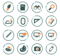 Design vector icons for user interface design