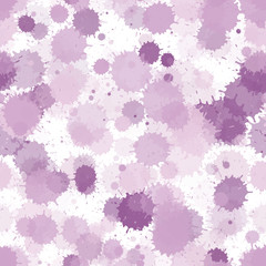 Sprawling ink splatter, spray blots, dirty spot elements seamless. Watercolor paint splashes pattern, smear liquid stains.