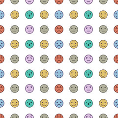 Seamless emoji pattern