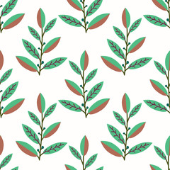 Seamless foliage pattern