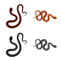 Obraz premium Vector design of mammal and danger sign. Collection of mammal and medicine vector icon for stock.