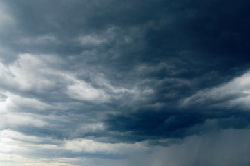 Dark storm clouds in the sky, background