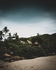 Naklejka premium Three Huts.