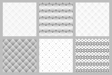 Seamless geometrical ring pattern background design collection - abstract vector illustrations from rings