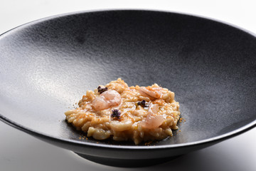 Fine dine seafood risotto