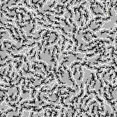 Urban camouflage of various shades of grey, black and white colors