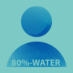 Abstract isolated colorful vector watercolor logo. Grunge element for paper design